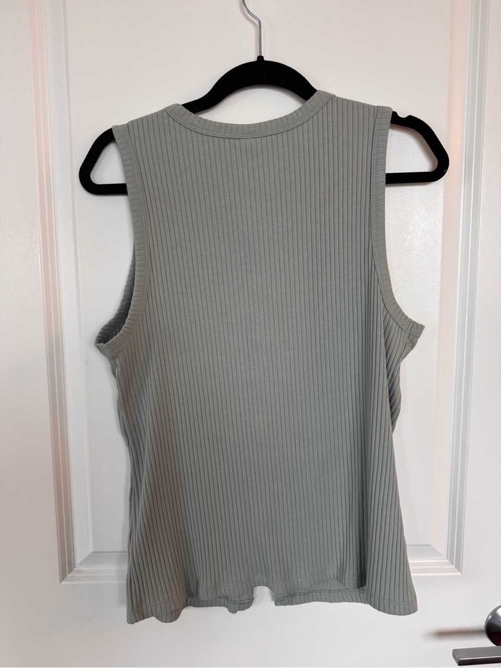 Old Navy Ribbed Button-Front Tank Top - Sage - Picture 4 of 4